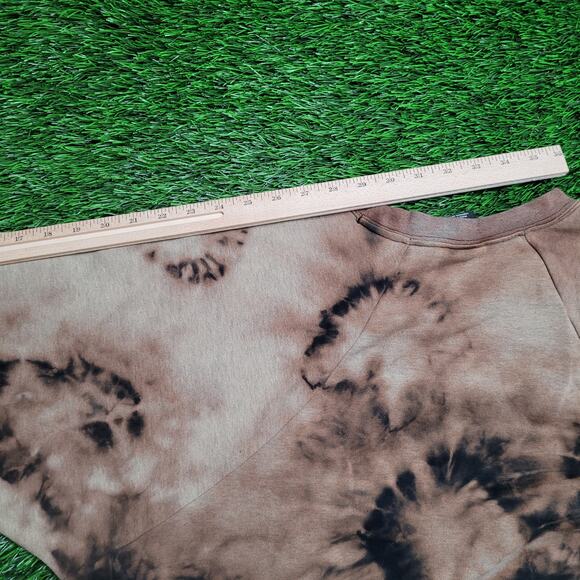 Custom Bleach Dye Nike Dri-FIT Cropped Sweatshirt Womens Oversized L/XL Boxy Fit - Picture 10 of 11